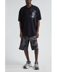 Off-White c/o Virgil Abloh - Scan Arrows Cotton Graphic T-shirt - Lyst