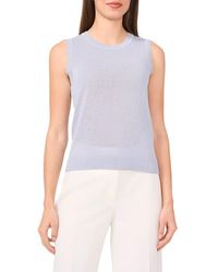 Halogen® - Crewneck Sleeveless Sweater - Lyst