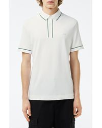 Lacoste - Regular Fit Tipped Piqué Polo - Lyst