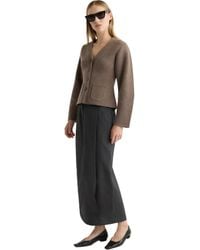 MODERN CITIZEN - Elinor Organic Cotton Wool V-Neck Cardigan - Lyst
