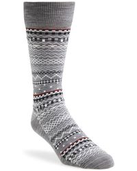 Thom Browne - Fair Isle Float Jacquard Mid Calf Socks - Lyst