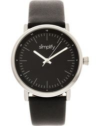 Simplify - The 6200 Leather-Strap Watch - Lyst