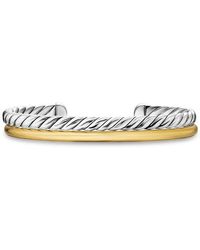 David Yurman - Dy Mercer Two Row Cuff Bracelet - Lyst