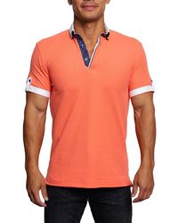 Maceoo - Mozart Short Sleeve Cotton Polo - Lyst