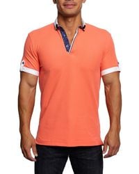 Maceoo - Mozart Short Sleeve Cotton Polo - Lyst