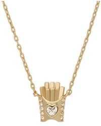 Kate Spade - Happy Fry-Day Pendant Necklace - Lyst