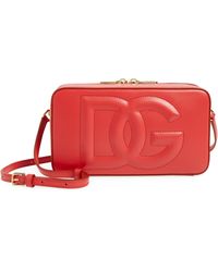 Dolce & Gabbana - Dg Logo Leather Camera Crossbody Bag - Lyst
