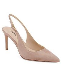 L'Agence - Vichy Ii Leather Trimmed Pointed Toe Slingback Pump - Lyst