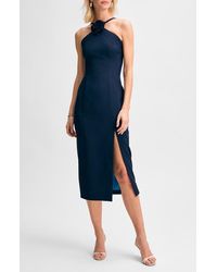 Isaac Mizrahi New York - Rosette Cocktail Dress - Lyst