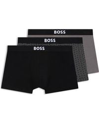 BOSS - Assorted 3-Pack Stretch Cotton Trunks - Lyst