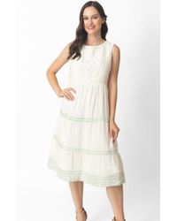 Ras - Saloni Tiered Midi Dress - Lyst
