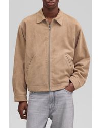 NN07 - Petrus Goatskin Suede Jacket - Lyst
