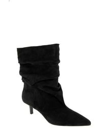 BCBGMAXAZRIA - Dalles Kitten Heel Pointed Toe Scrunch Bootie - Lyst