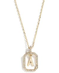 BaubleBar - Alicia Intial Pendant Necklace - Lyst
