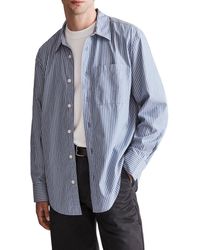 Madewell - Big Easy Stripe Long Sleeve Cotton Button-Up Shirt - Lyst