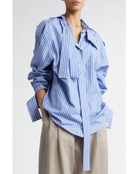 MERYLL ROGGE - Stripe Deconstructed Button-up Shirt - Lyst