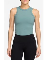 Nike - One Fitted Dri-Fit Cropped Tank Top - Lyst