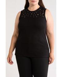 Anne Klein - Grommet Detail Shell - Lyst