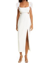 Likely - Taliah Feather Trim Gown - Lyst