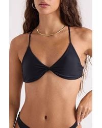 Volcom - Simply Seamless Twist Front Bikini Top - Lyst