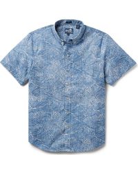 Reyn Spooner - Molokai Channel Short Sleeve Cotton Blend Button-Down Shirt - Lyst