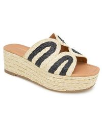 Andre Assous - Serene Espadrille Platform Wedge Slide Sandal - Lyst