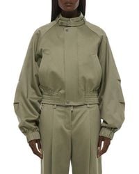 Helmut Lang - Cotton Twill Bomber Jacket - Lyst