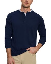 Rhone - Waffle Tech Henley - Lyst