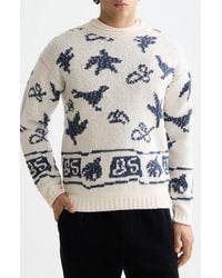 Scotch & Soda - Jacquard Crewneck Sweater - Lyst