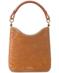 STAUD - Mel Suede Shoulder Bag - Lyst