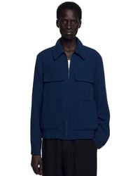 Sandro - Textured Zip-Up Jacket - Lyst