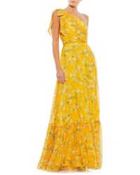 Mac Duggal - Floral One-shoulder Gown - Lyst