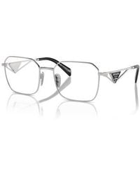 Prada - 55Mm Irregular Optical Glasses - Lyst