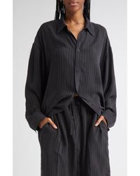 Balenciaga - Fluid Stripe Button-Up Shirt - Lyst