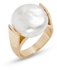 Nordstrom - Imitation Pearl Cocktail Ring - Lyst