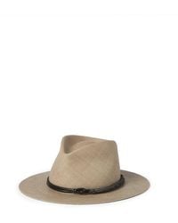 Brunello Cucinelli - Straw Fedora - Lyst