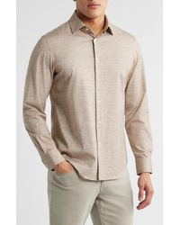 Bugatchi - James Ooohcotton Space Dye Button-Up Shirt - Lyst