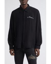 Amiri - Ma Check Viscose Button-Up Shirt - Lyst