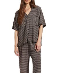 Brixton - Viscose Short-Sleeve Button-Up Shirt - Lyst