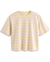 Next - Stripe Boxy Cotton T-Shirt - Lyst