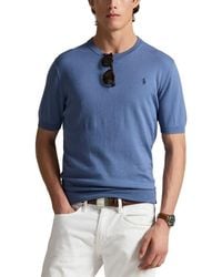 Polo Ralph Lauren - Short Sleeve Cotton Crewneck Sweater - Lyst