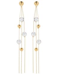 Classicharms - Frostlily Azeztulite Crystal And Bead Drop Earrings - Lyst