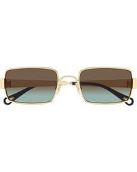 Chloé - 53Mm Gradient Rectangular Sunglasses - Lyst