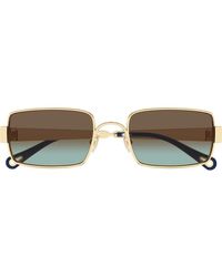 Chloé - 53Mm Gradient Rectangular Sunglasses - Lyst