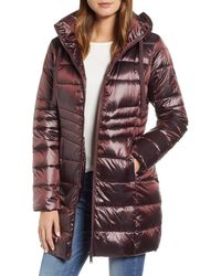 Sam Edelman Hooded Down Coat - Purple