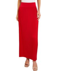 Misook - Pleated Knit A-line Skirt - Lyst