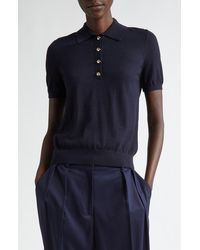 Altuzarra - Nemo Merino Wool Blend Polo Sweater - Lyst