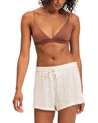 Roxy - Sunset Riders Cover-up Shorts - Lyst