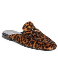 Prada - Logo Genuine Calf Hair Mule - Lyst