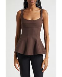 Stine Goya - Structured Sleeveless Peplum Top - Lyst
